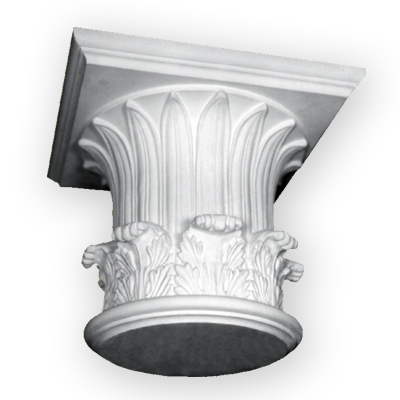 Period and historic plaster column capital