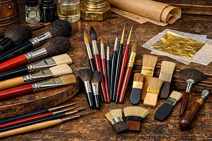 Specialty artist brushes