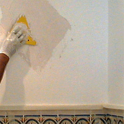 basic plaster wall treatment
