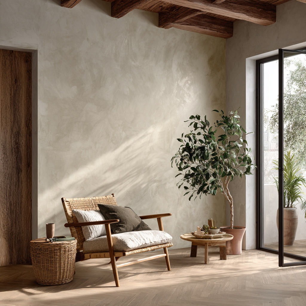 Limewash wall finish tutorial