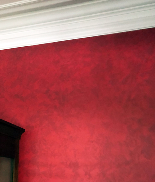 rag rolling paint effect for walls and furniture