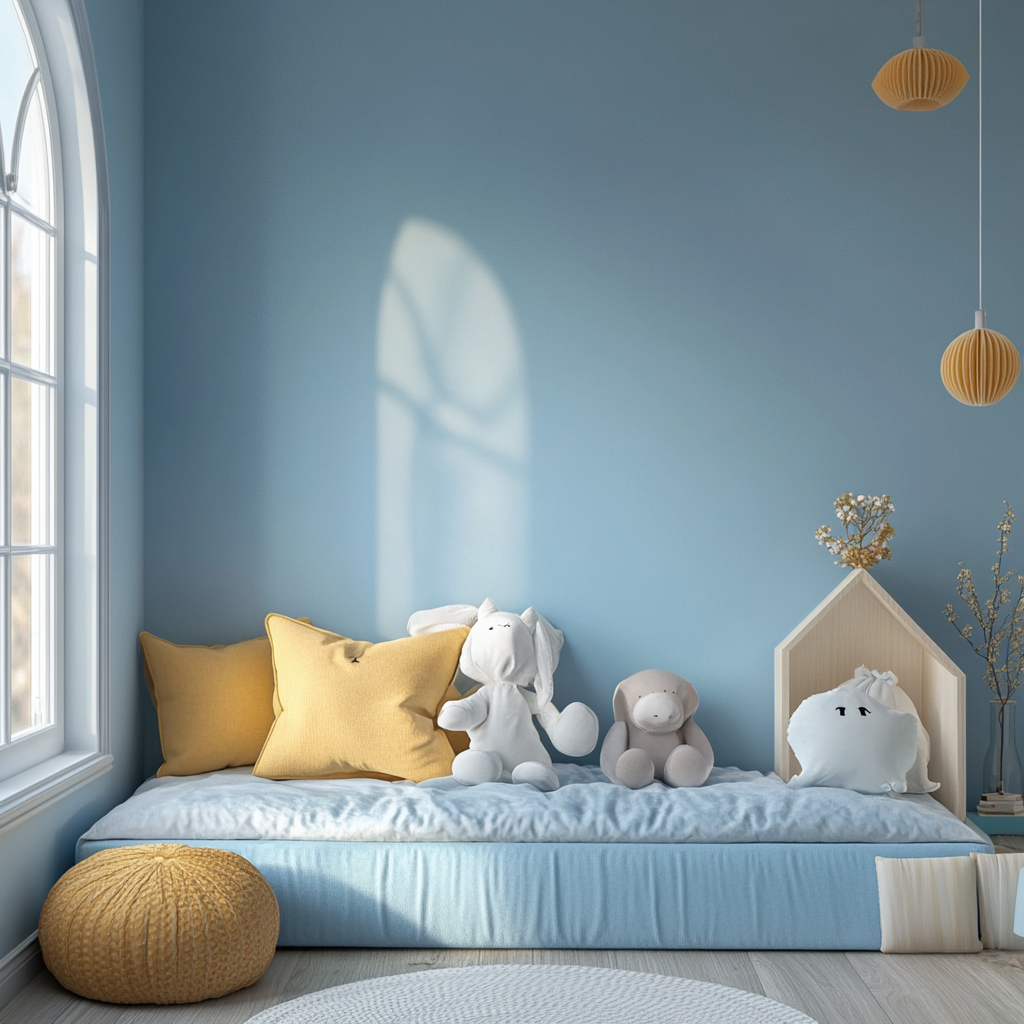 How to apply a Sky Blue color glaze