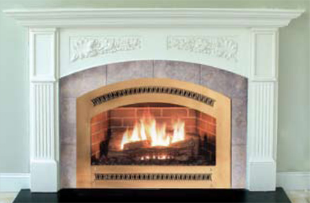 American style fireplace mantle