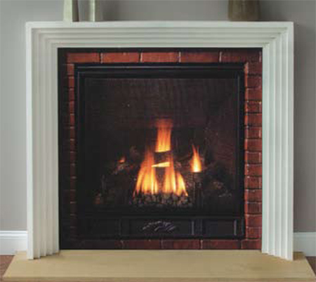 art deco plaster fireplace mantle