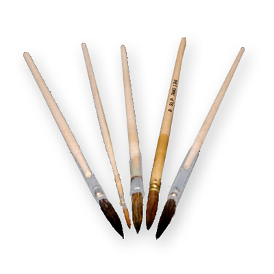 High quality artists brushes