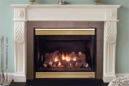 Italian renaissance plaster fireplace mantle