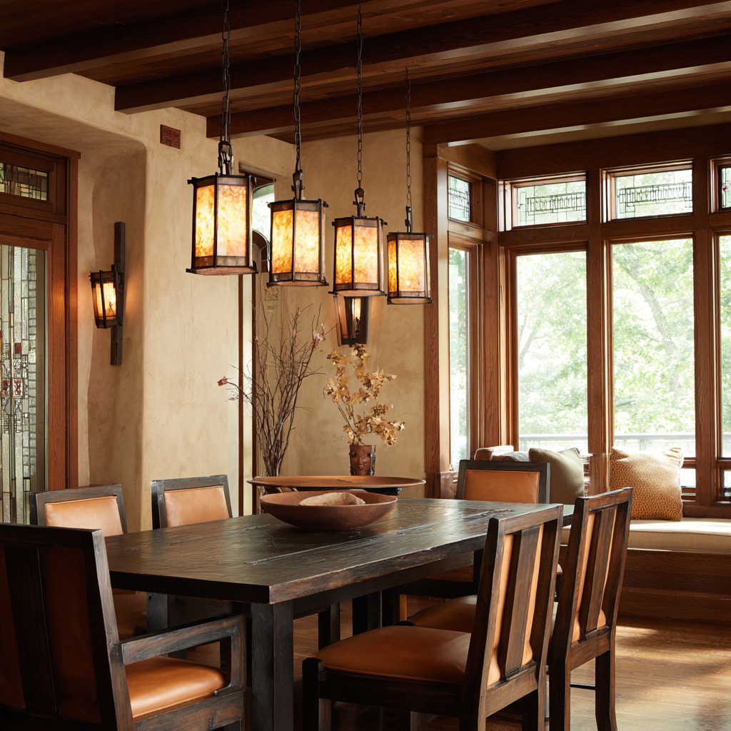 craftsman style  lighting